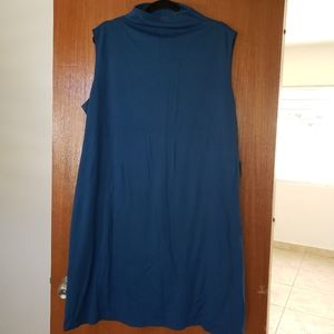Blue plus size dress